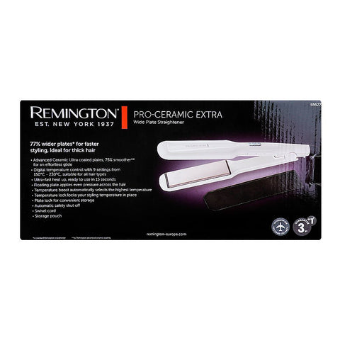 REMINGTON Pro-Ceramic Extra Wide Plate Straightener, 77% Extra Wide Plates