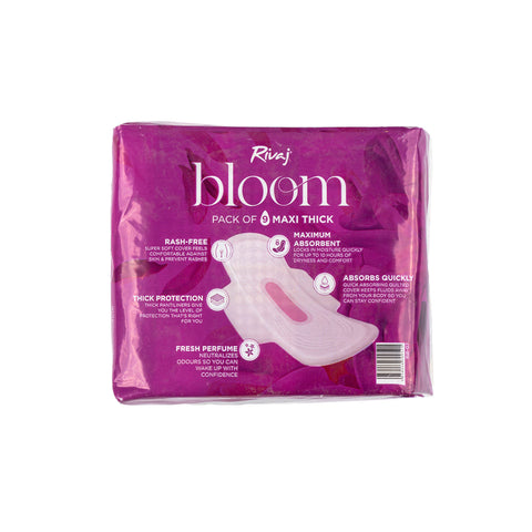 Rivaj Maxi Thick Bloom Sanitary Pads (Large)