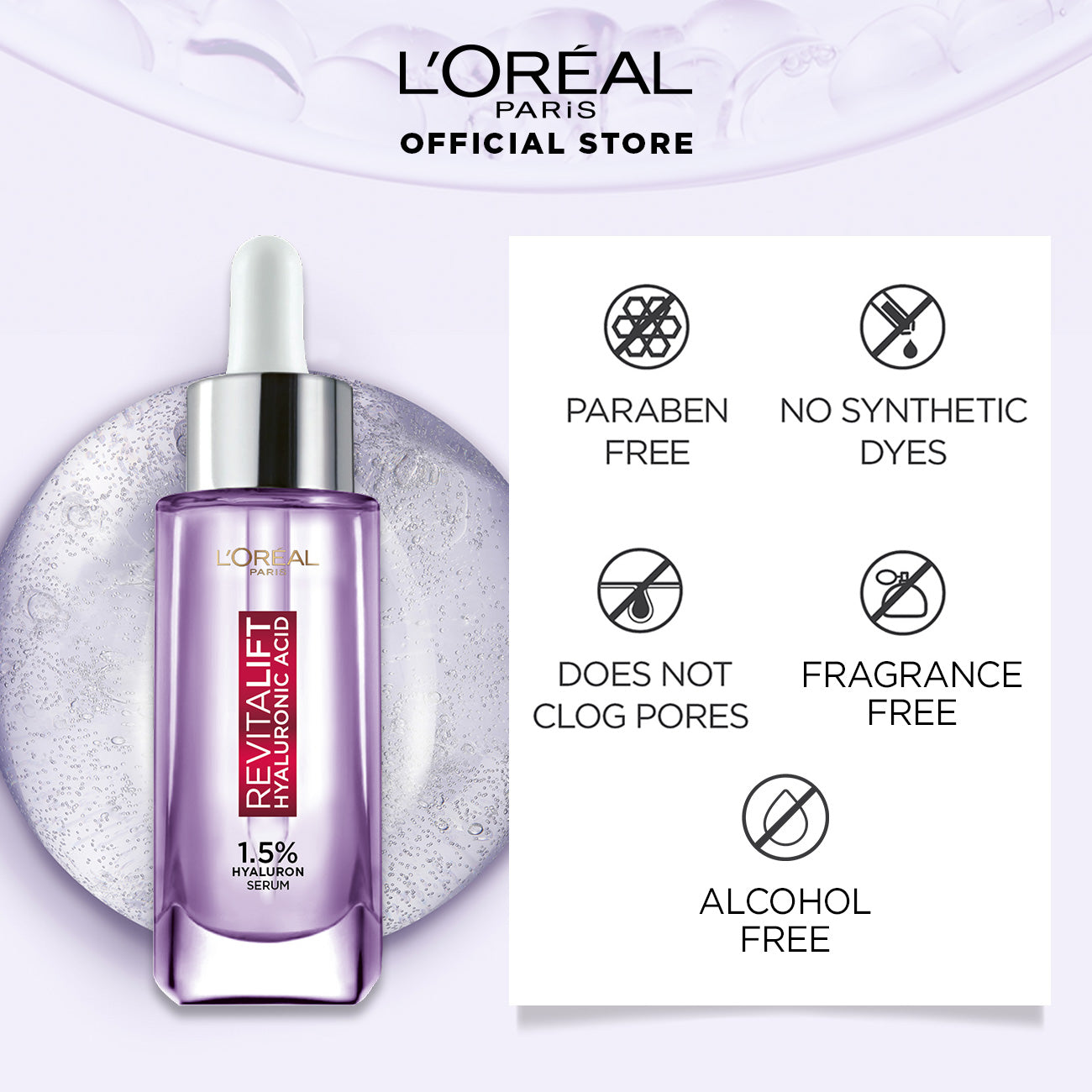 l'oreal hyaluronic acid serum - cozmetica