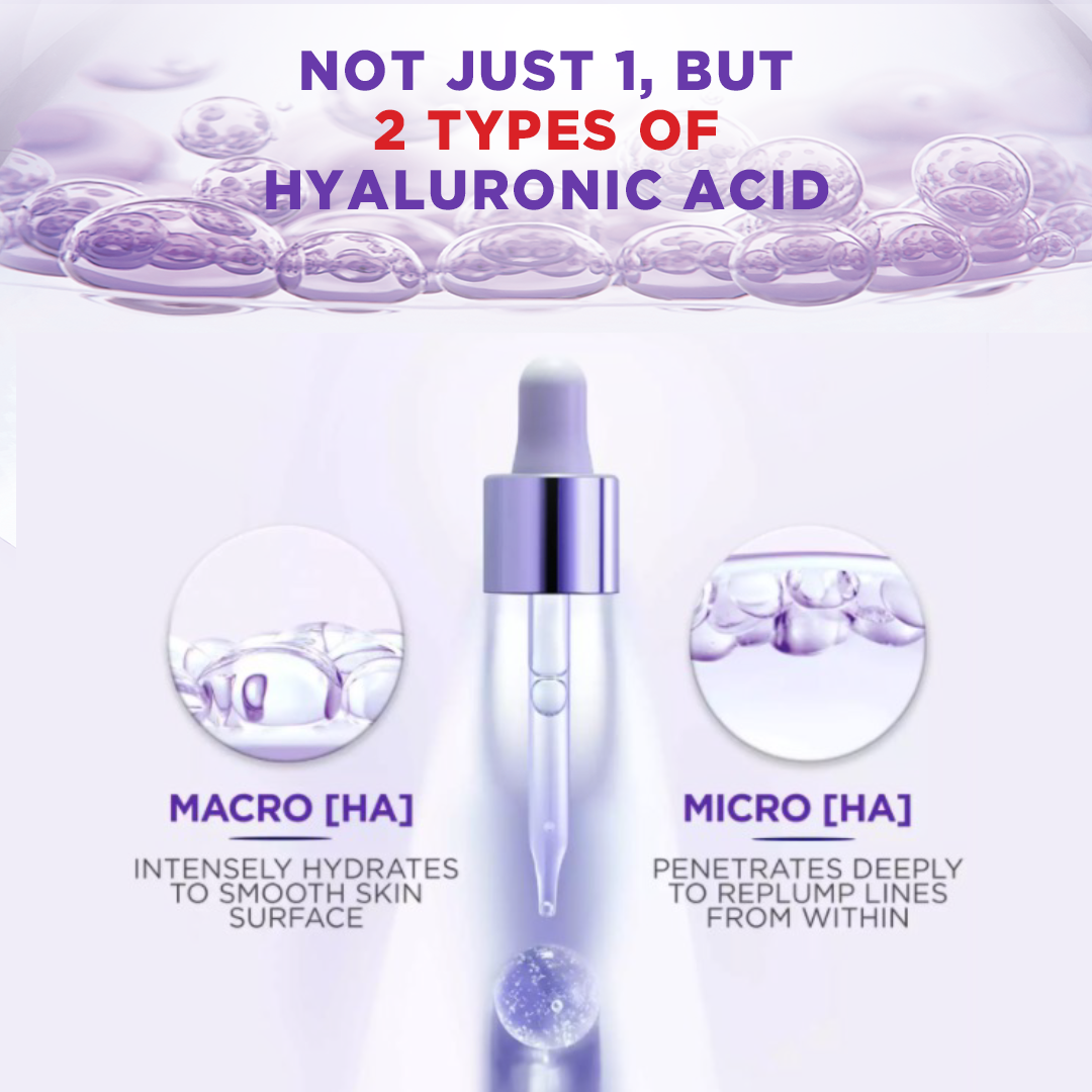 2 Types of L'Oreal Hyaluronic Acid Serum