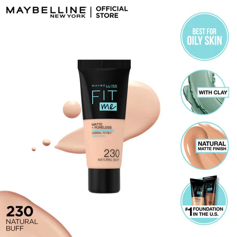 Maybelline New York Fit Me Matte & Poreless Liquid Foundation 30 ml  230 Natural Buff