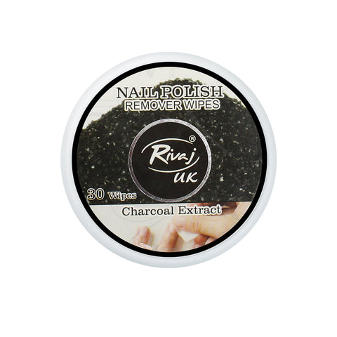 Rivaj Nail Polish Remover Wipes (Charcoal Extract)