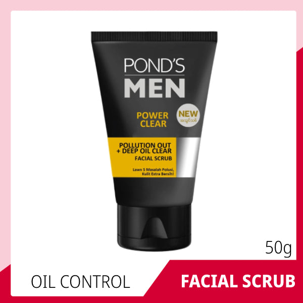 POND'S Men Power Clear Pollution Out Facial Scrub - 50g - Cozmetica