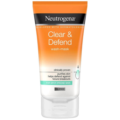 Neutrogena Visibly Clear Oil Free Clear & Protect 2 In 1 Wash/Mask - 150ml