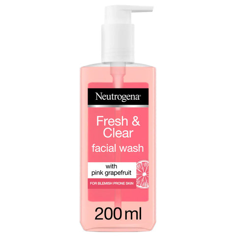 Neutrogena Fresh & Clear Pink Grapefruit Facial Wash - 200ml