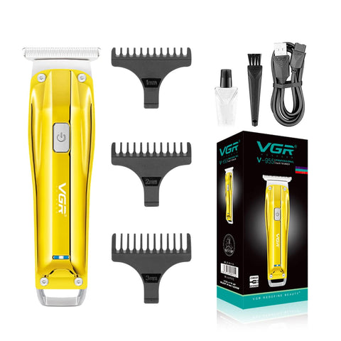 VGR V-955 Professional Rechargeable cordless Hair Trimmer with Stainless steel Blades, USB Charging cable, 3 Guide Combs for men