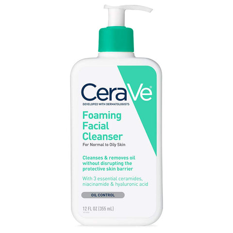 Cerave Foaming Facial Cleanser For Normal To Oily Skin 355ml